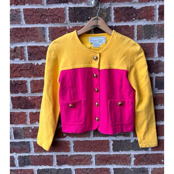 Adrienne Vittadini 2 Piece Vintage Skirt Suit Size 6 - Picture 2 of 8